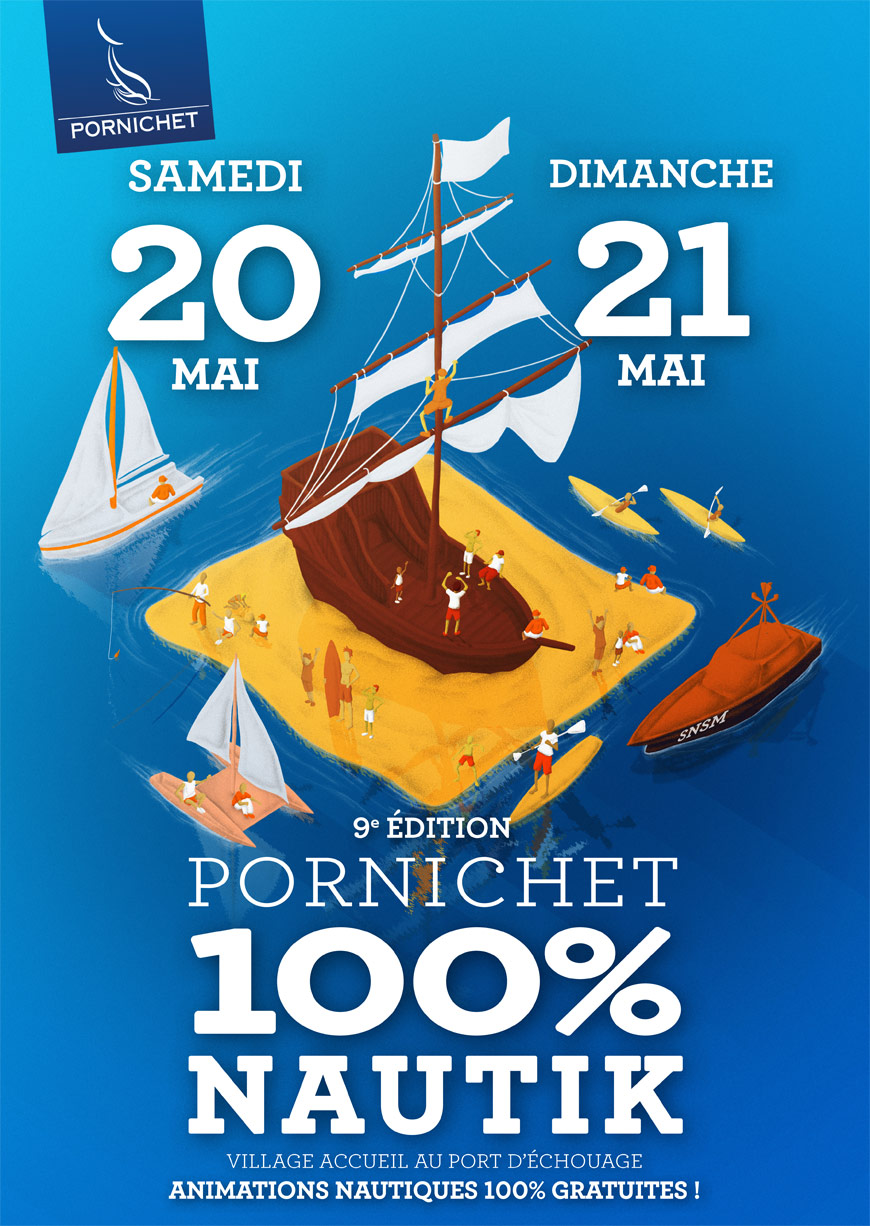 Affiche 100 % NAUTIK 2017 de Pornichet