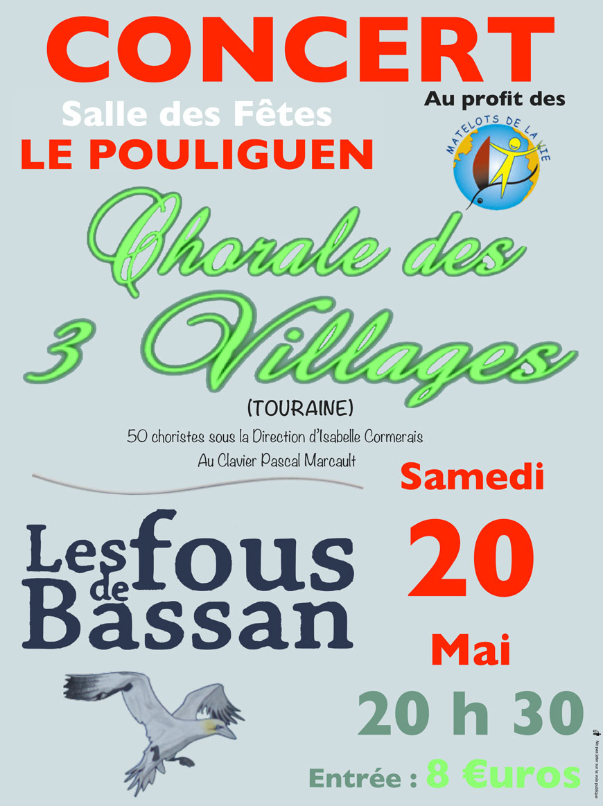 Affiche concert 2017 Les fous de bassan