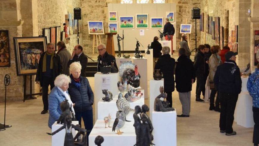 Artistes peintres et sculpteurs exposeront leurs œuvres du 14 avril au 1er mai à l'occasion de La Rotarienne des Arts. | DR, Ouest France du 09 avril 2018