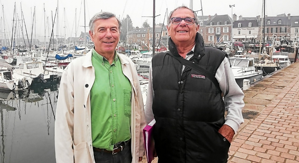 Yannick Gouriou et Jean Communier, unis pour les Matelots de la vie, association qui propose à des enfants malades une expédition à bord de magnifiques voiliers